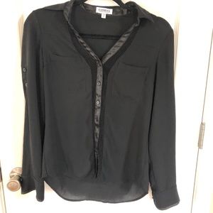 Sheer button up blouse